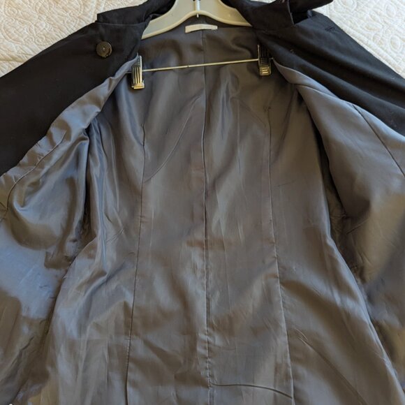 PROMOD Short black Trench Coat - Picture 6 of 10